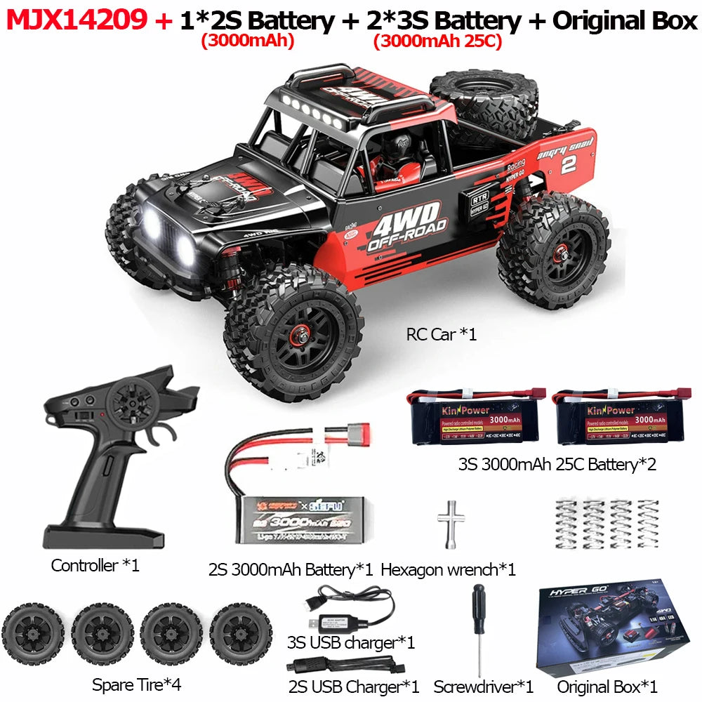 RC Car Brushless 4WD Off-Road Racing With 2.4G Remote