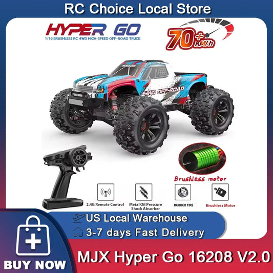BEYONDSKYCE RC Car 4WD Off-Road Brushless 2.4GHz High-Speed
