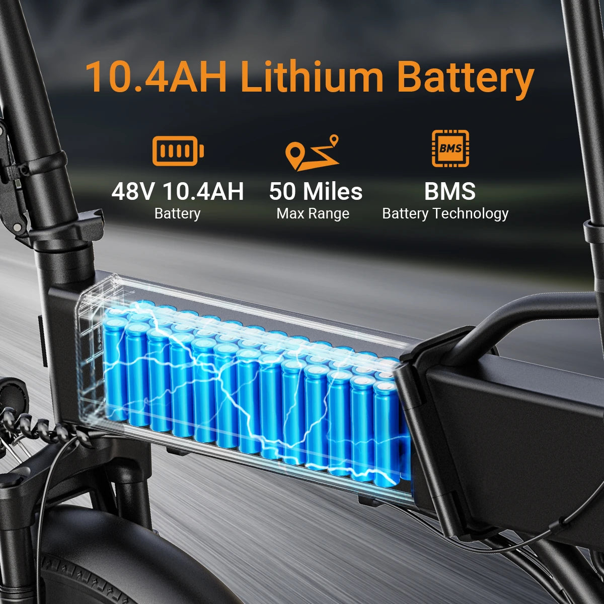 Dyu Electric Bicycle A20 Fat Tire 1200W Peak Motor