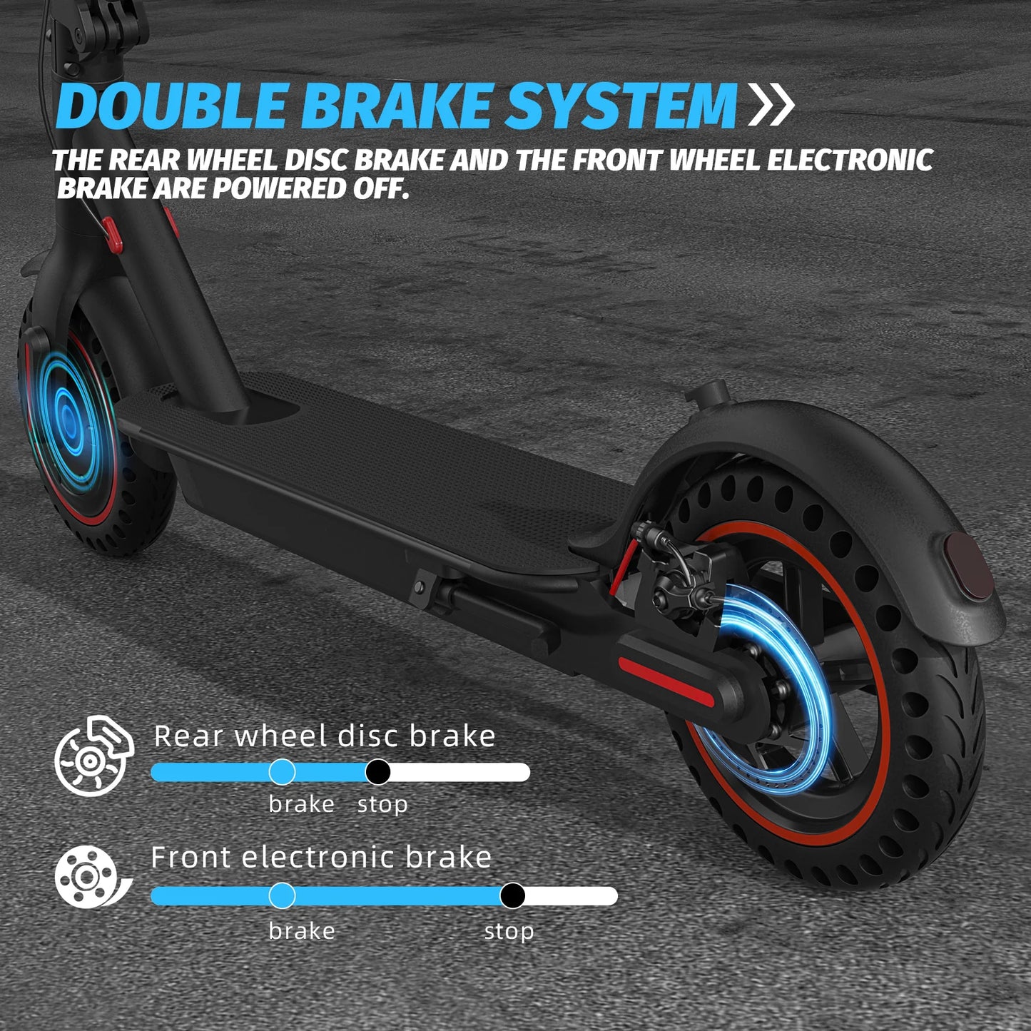 FREEBOY Electric Scooter Explosion-Proof Tires for Adults