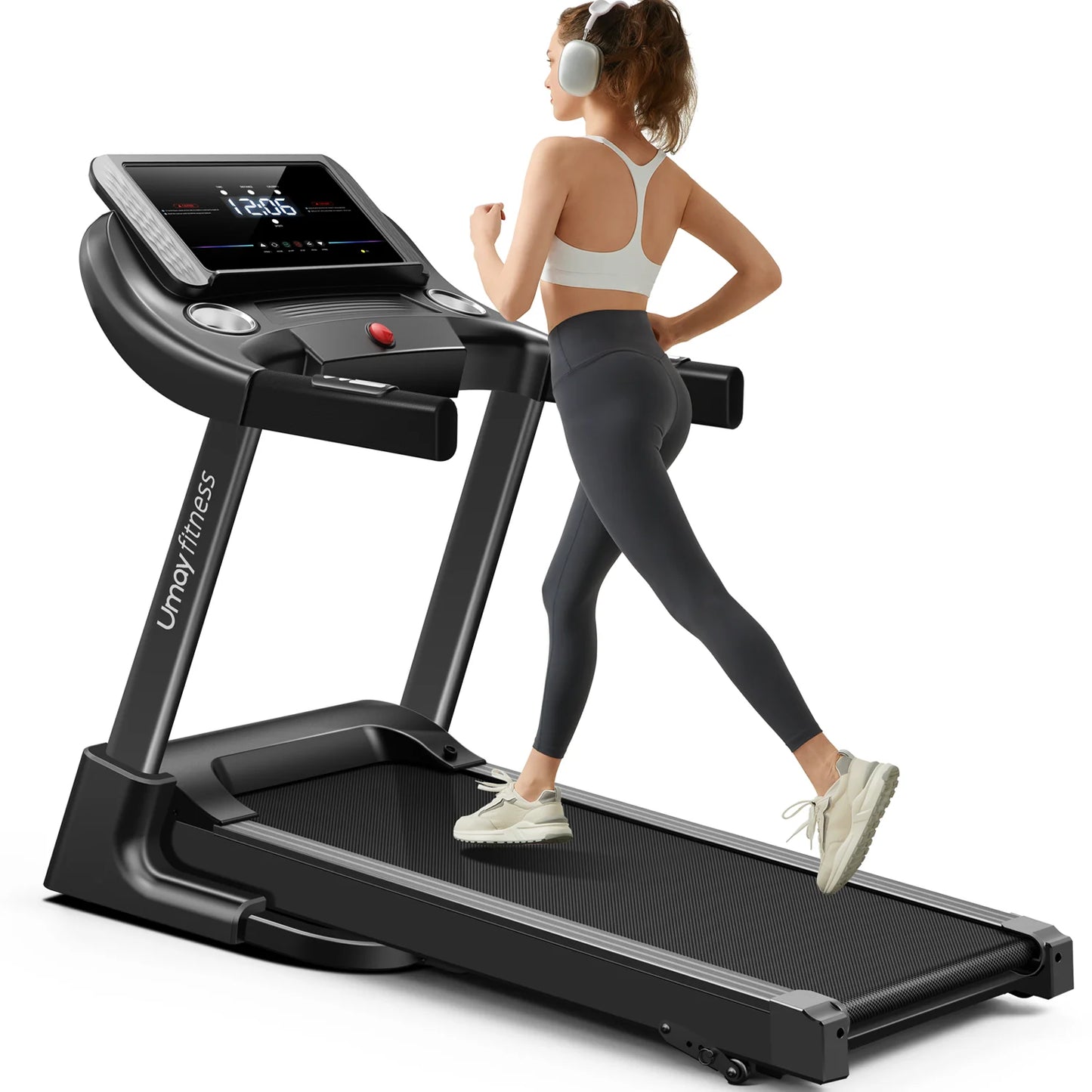 Cursor Fitness 3.0HP Folding Incline Treadmill with Pulse Sensors