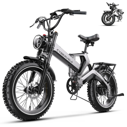 CYBERVELO Folding Electric Bike 2000W Peak Pro Motor