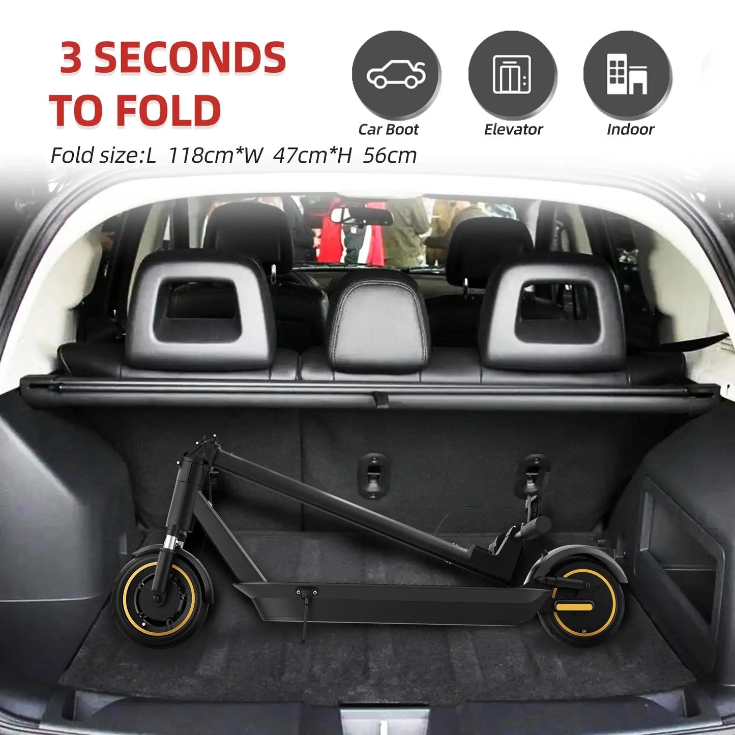 AOVOPRO Electric Scooter ESMAX 500W Folding Smart App