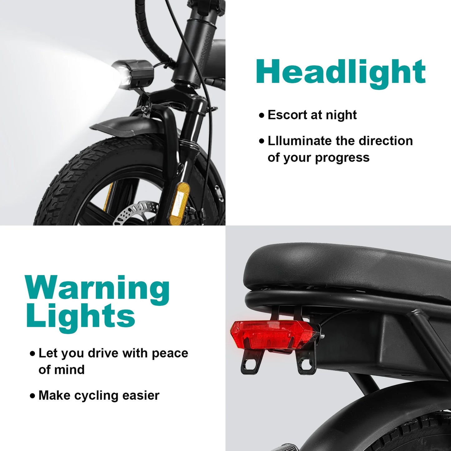 LELEKUAIC Foldable Electric Bike Removable Battery