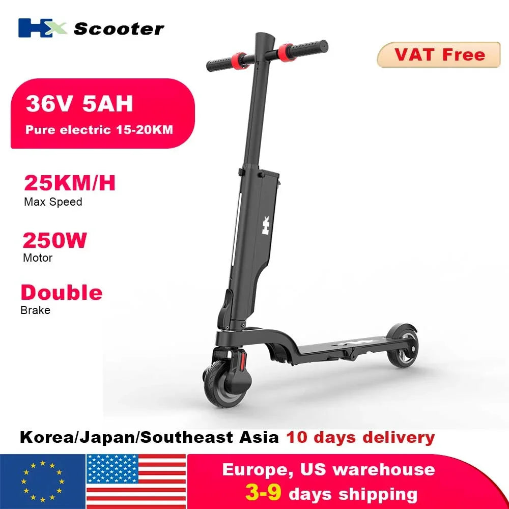 HX Electric Scooter Foldable 350W 25kmh For Adults