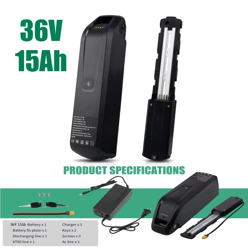 Cheterdoli Ebike Battery 36V 48V 10-20Ah Lithium Ion Long Range