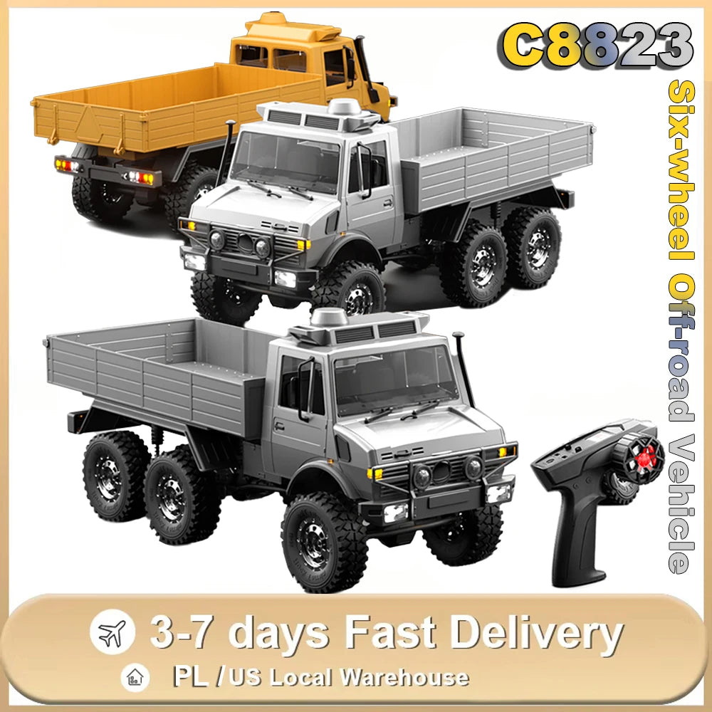 JIKEFUN RC Car 6WD Off-Road Transport Rescue Vehicle
