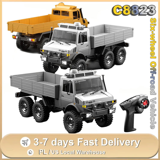 JIKEFUN RC Car 6WD Off-Road Transport Rescue Vehicle