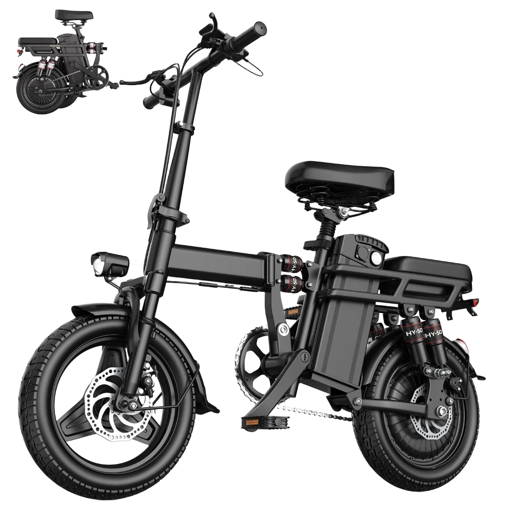 Origin Folding Electric Bike 500W Peak Motor, 48V Lithium Battery