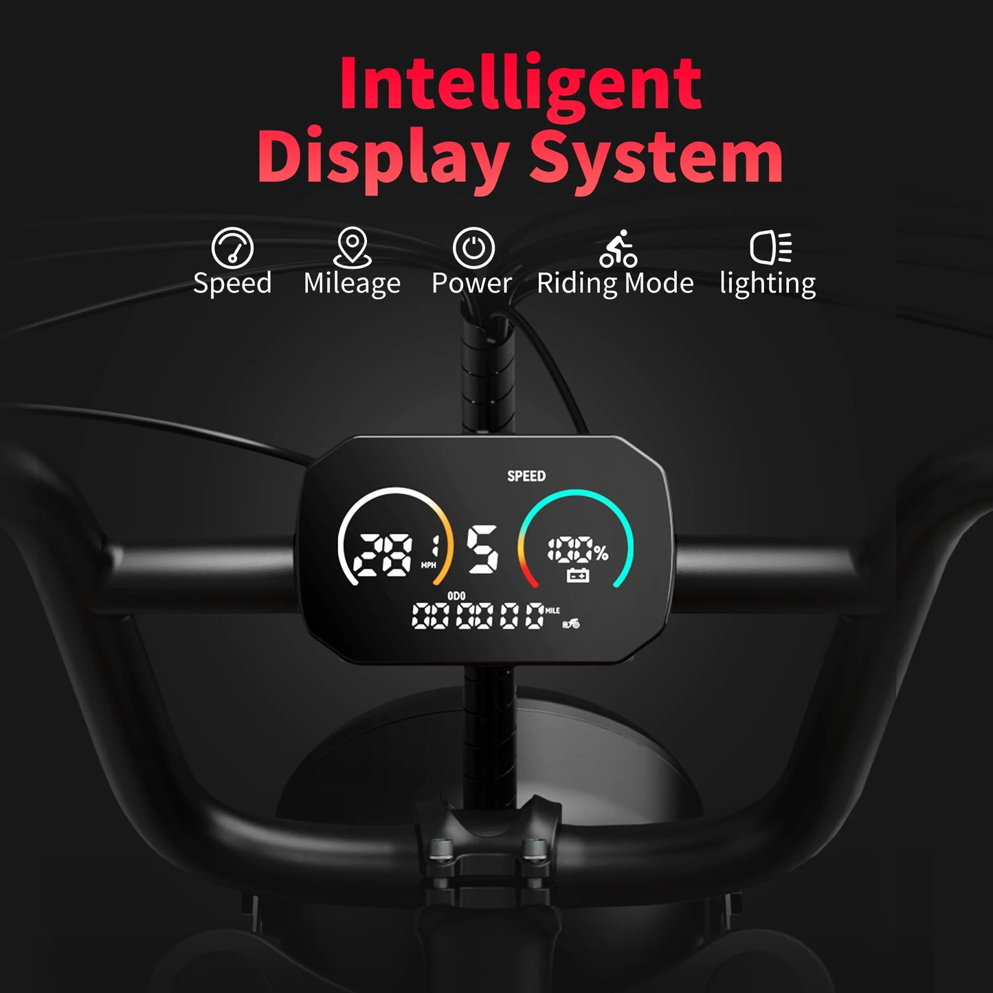 AMYET Electric Bike 1000W Brushless Motor Mountain E-Bike