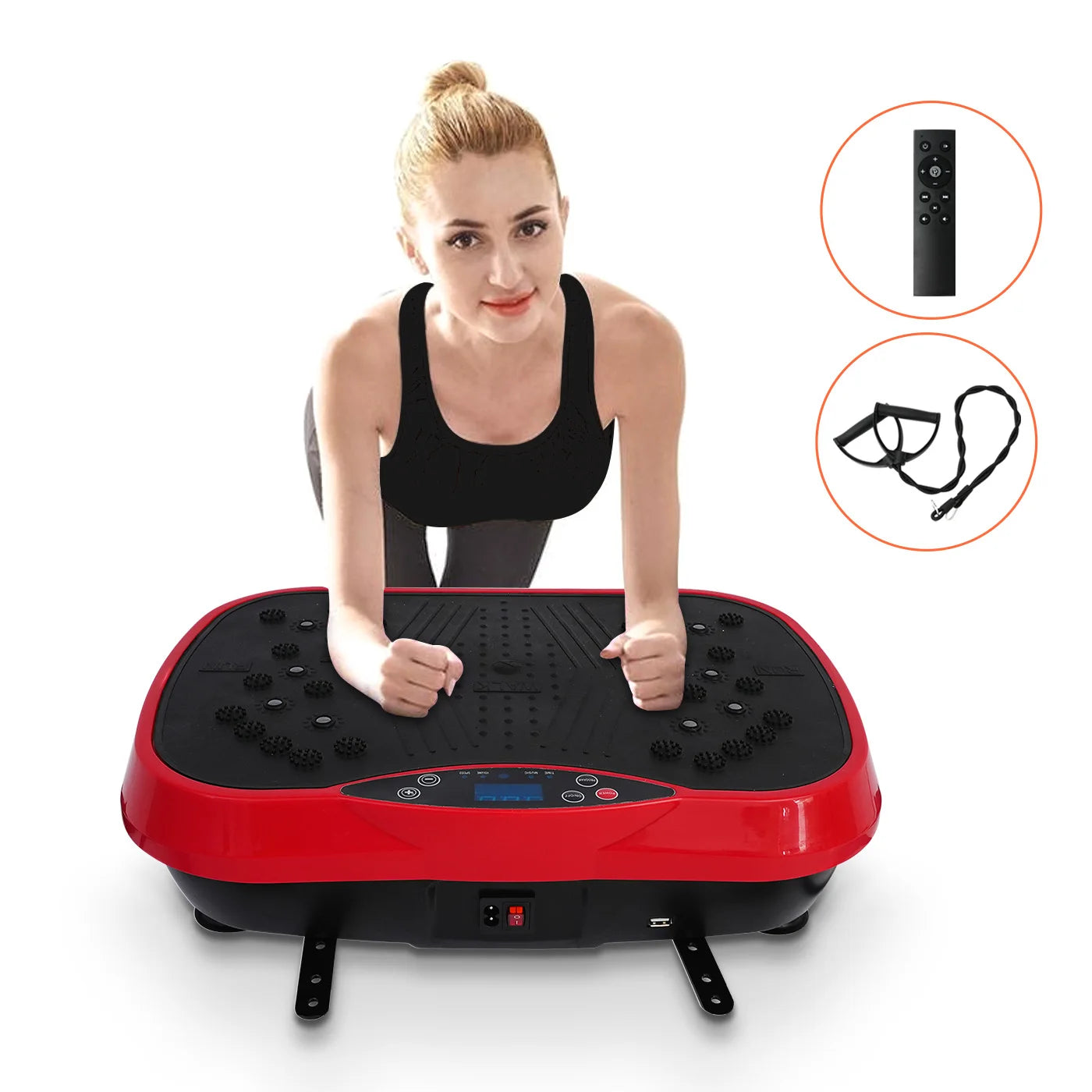 H Vibration Plate Exercise Machine Fat Burning Home Workout