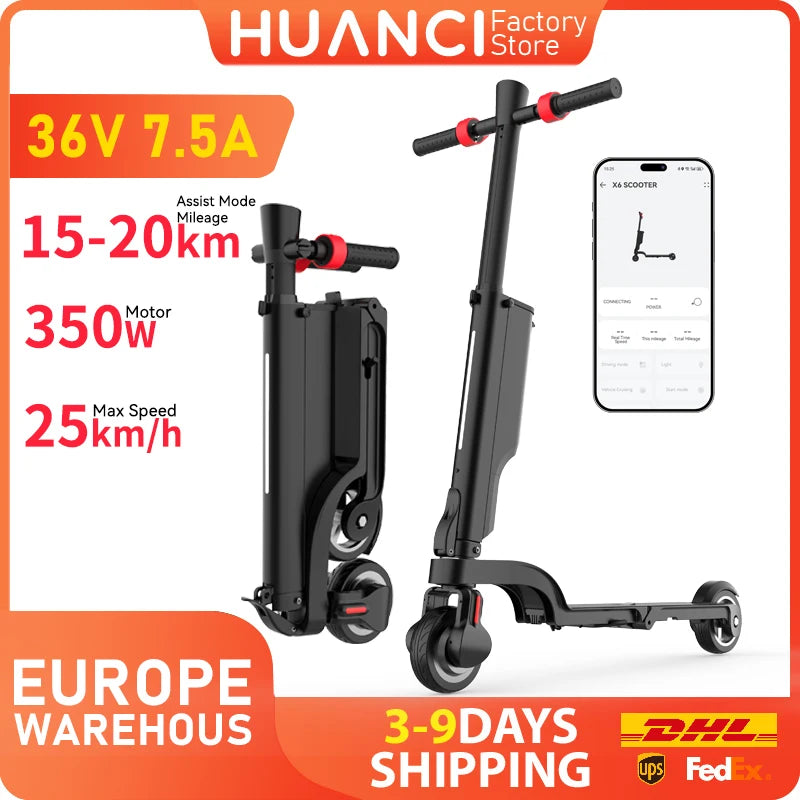 HUANC Electric Scooter X6 Foldable Urban Commuter Daily