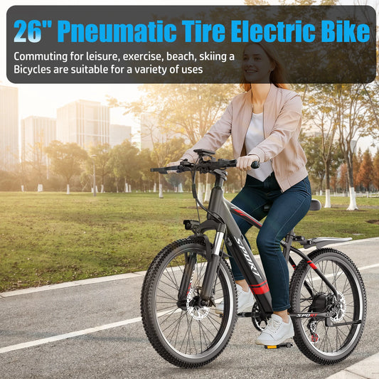 Max Speed Electric Fat Tire Bike With 1000W Peak Motor