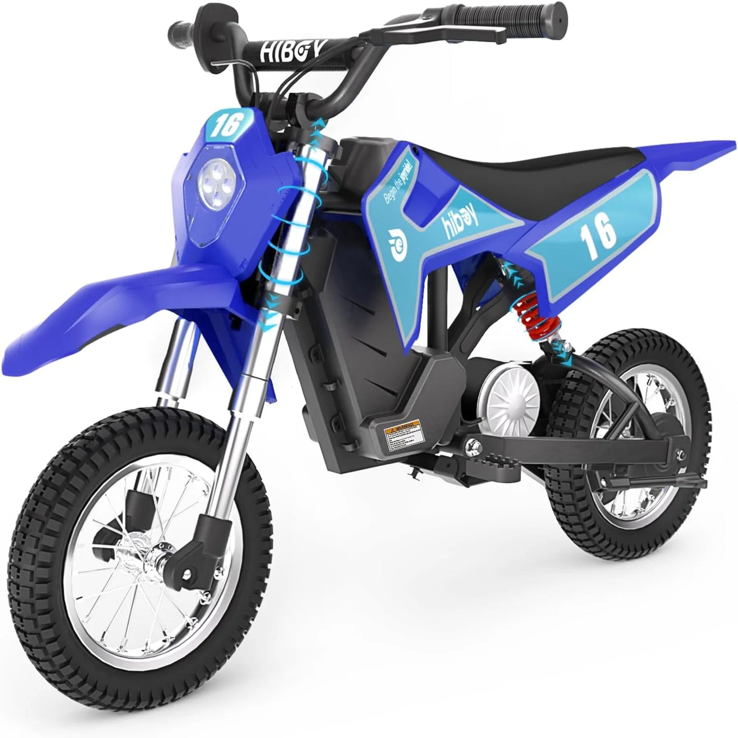 HIBOY Electric Dirt Bike 36V 300W Long-Range for Kids