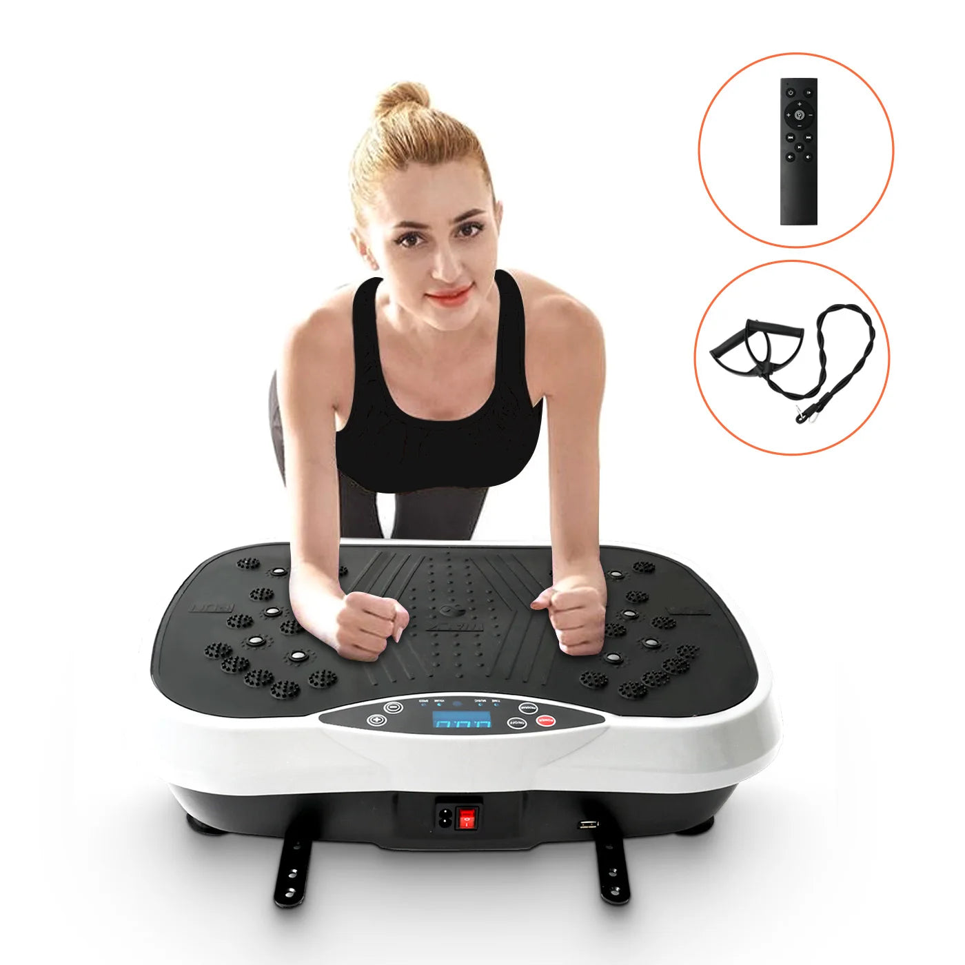 H Vibration Plate Exercise Machine Fat Burning Home Workout
