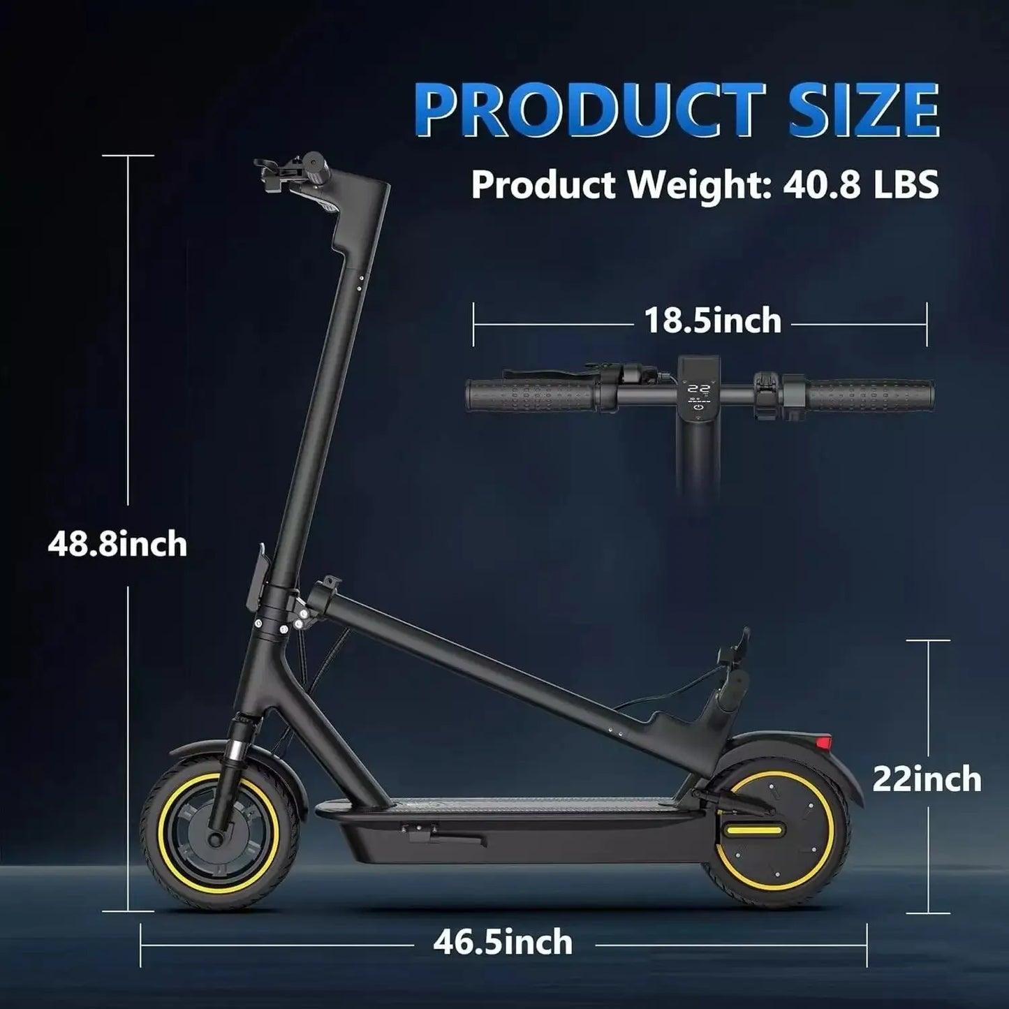LADPED Electric Scooter Folding For Long Range