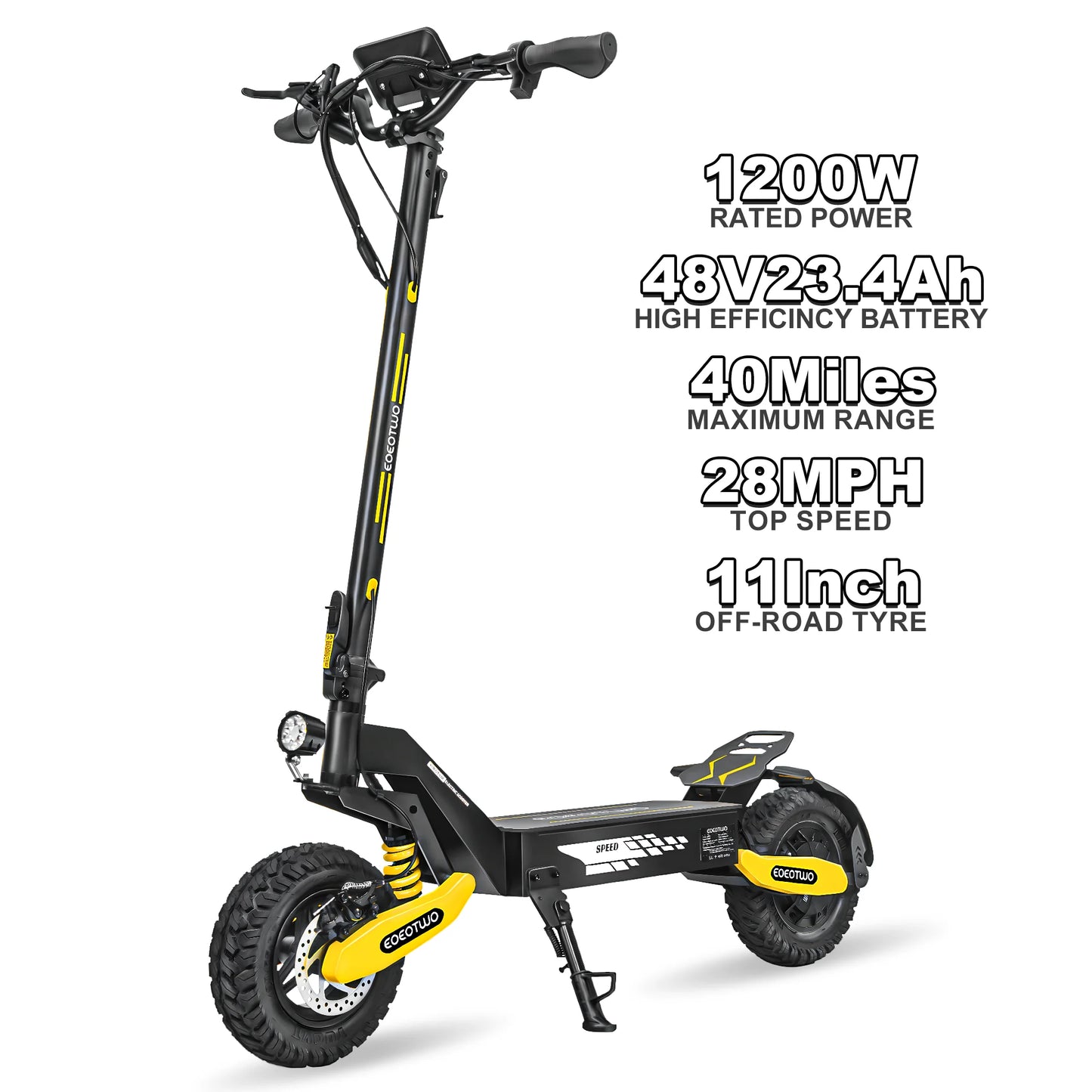 EOEOTWO GT06 Electric Scooter Off-Road Dual Suspension