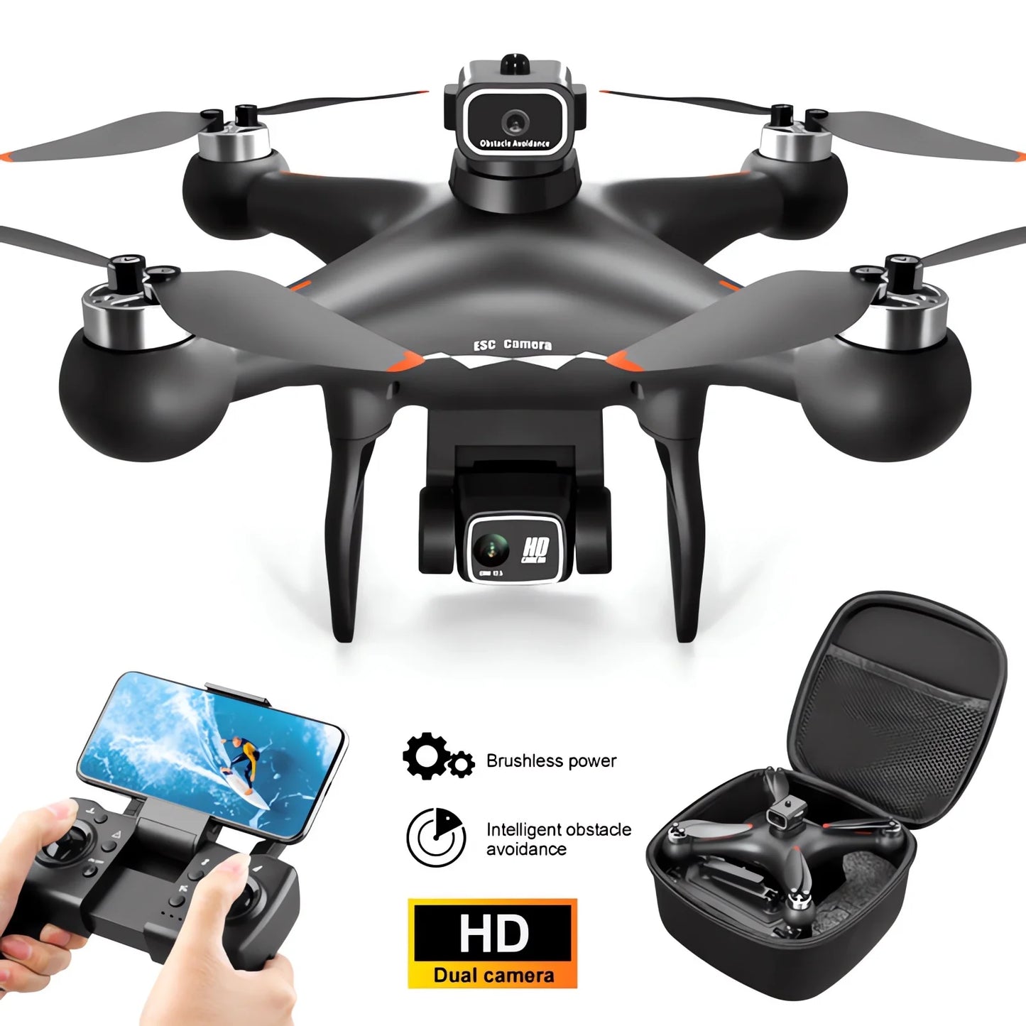 QJ Drone 8K Dual Camera Professional Grade Edition