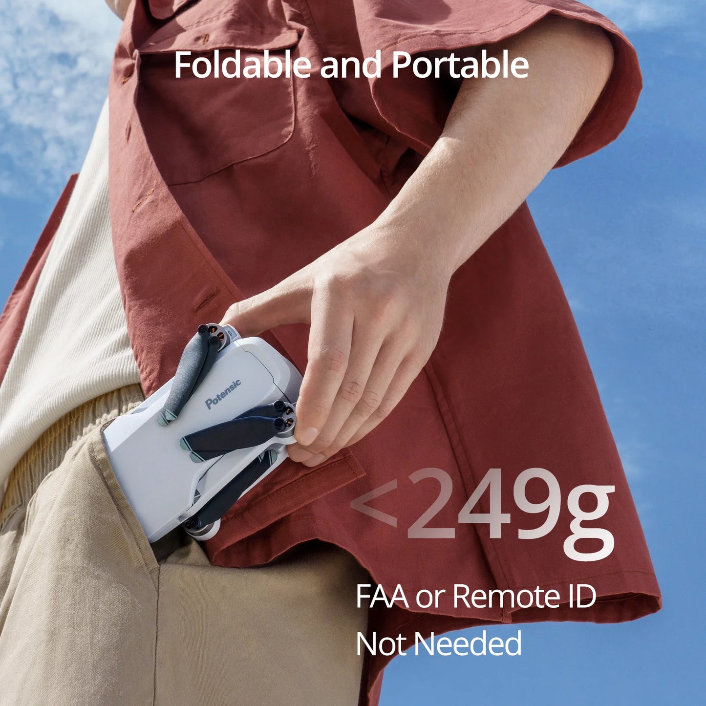 Potensic Drone 4K GPS 3Axis Gimbal Camera With Visual Tracking