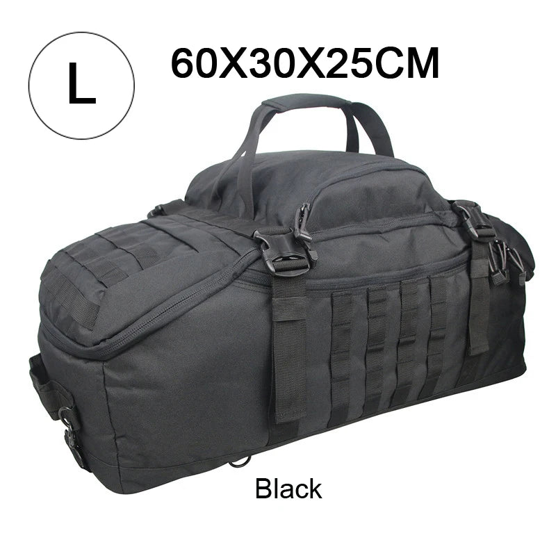 QCN Molle Polyester Travel Backpack Duffle Gym Bag
