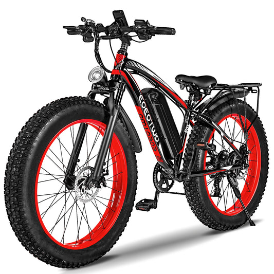 EOEOTWO E01 Electric Fat Tire Mountain Bike 1500W Peak