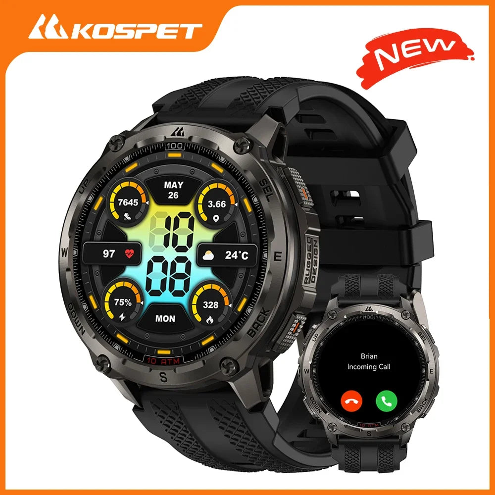 KOSPET Tank T4 Smartwatch GPS with Durable Build For Men