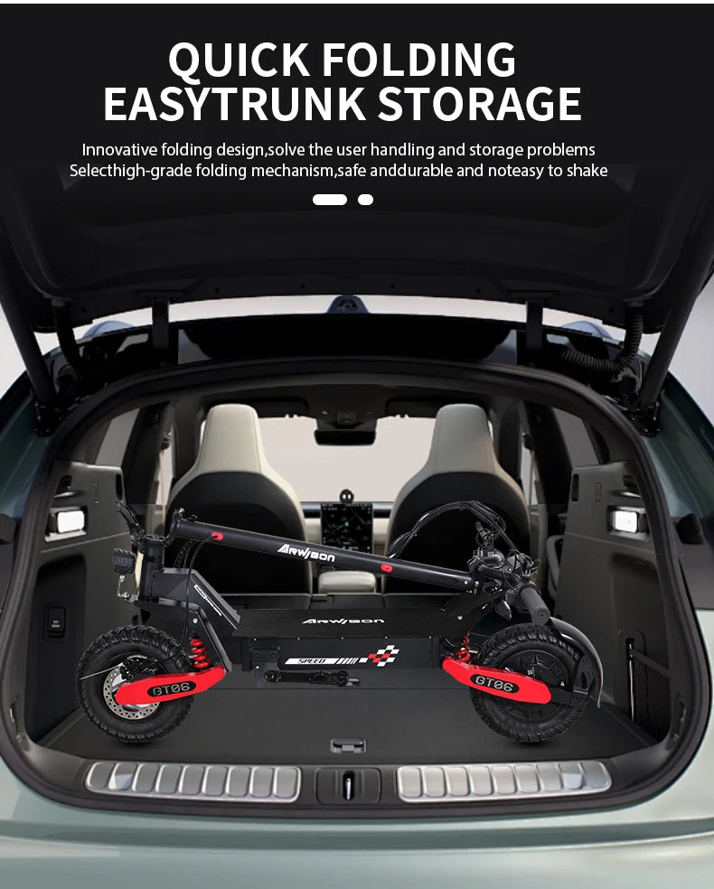 Arwibon Electric Scooter Foldable Aluminum Frame Pro Edition