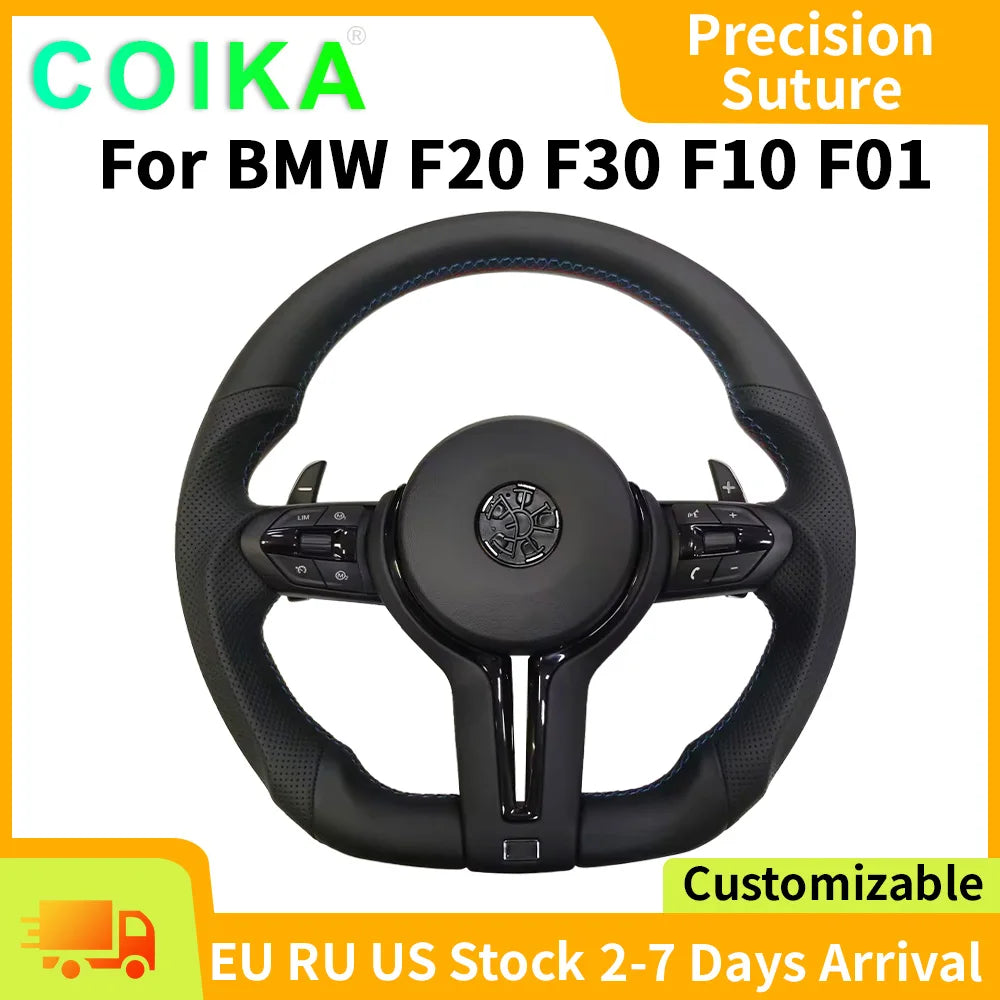 COIKA Steering Wheel Perforated Leather Sport Upgrade For BMW