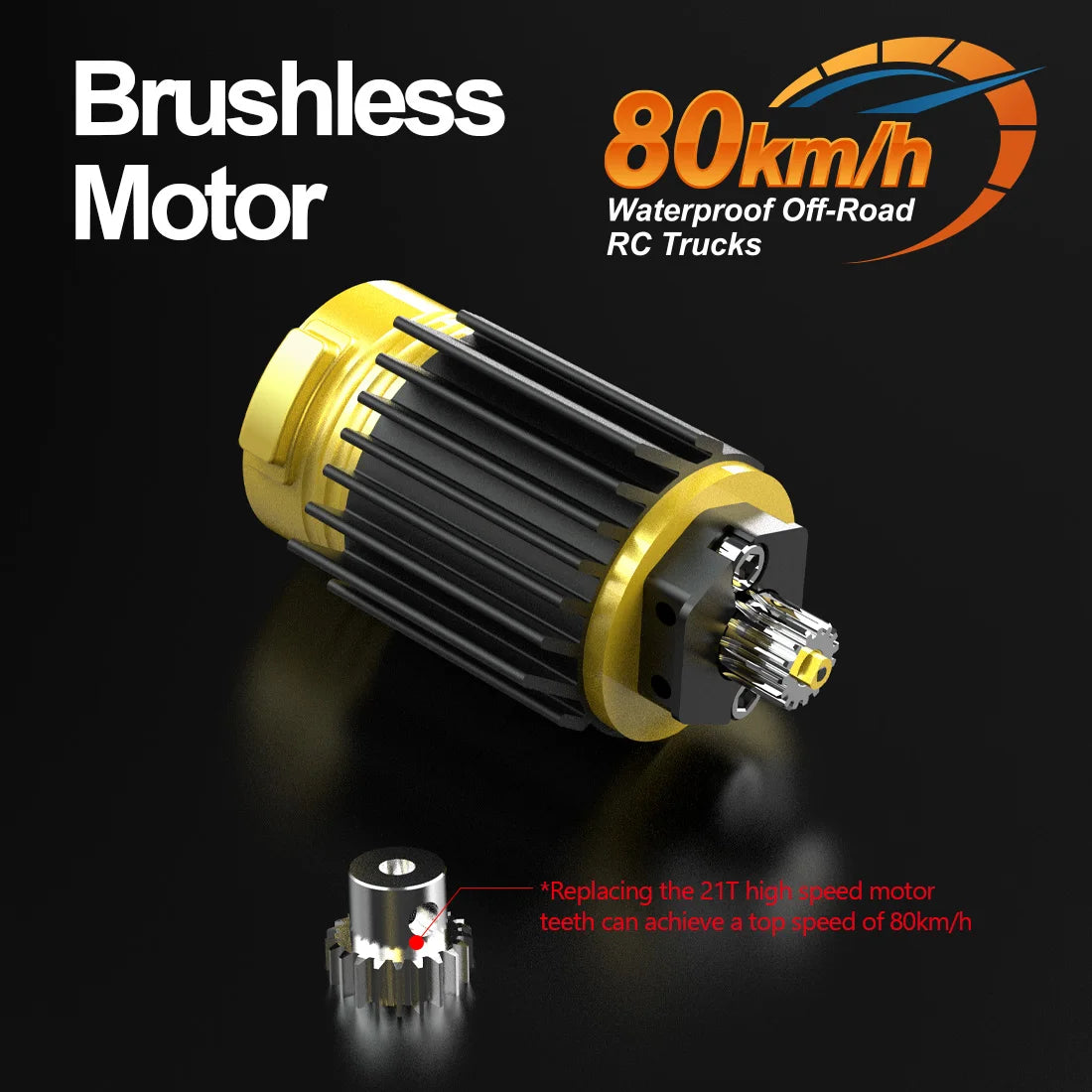 JIUSI RC Car Brushless 4WD MT14R PT14R High Speed Offroad