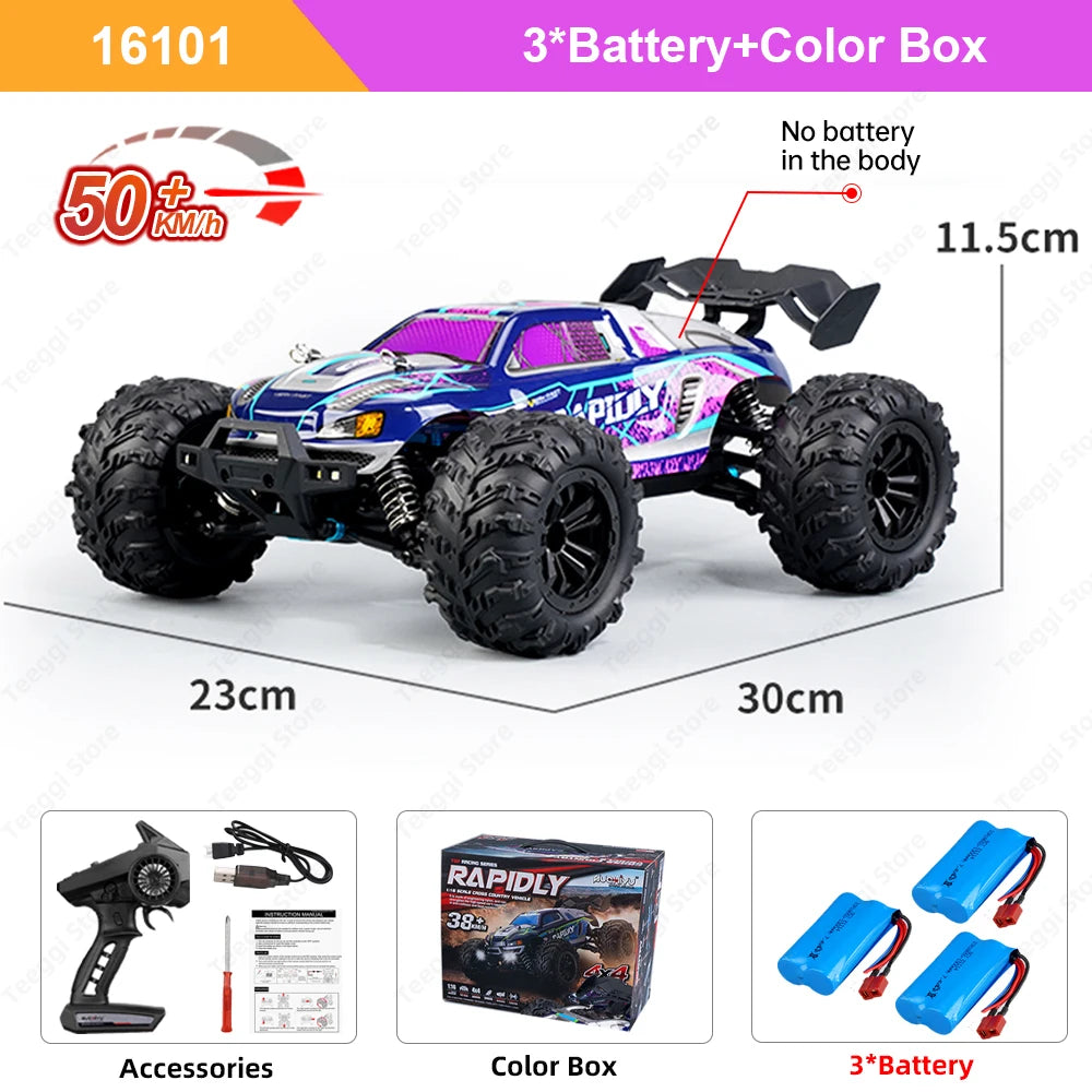 Teeggi RC Car LED Light 4WD High Speed Monster Truck