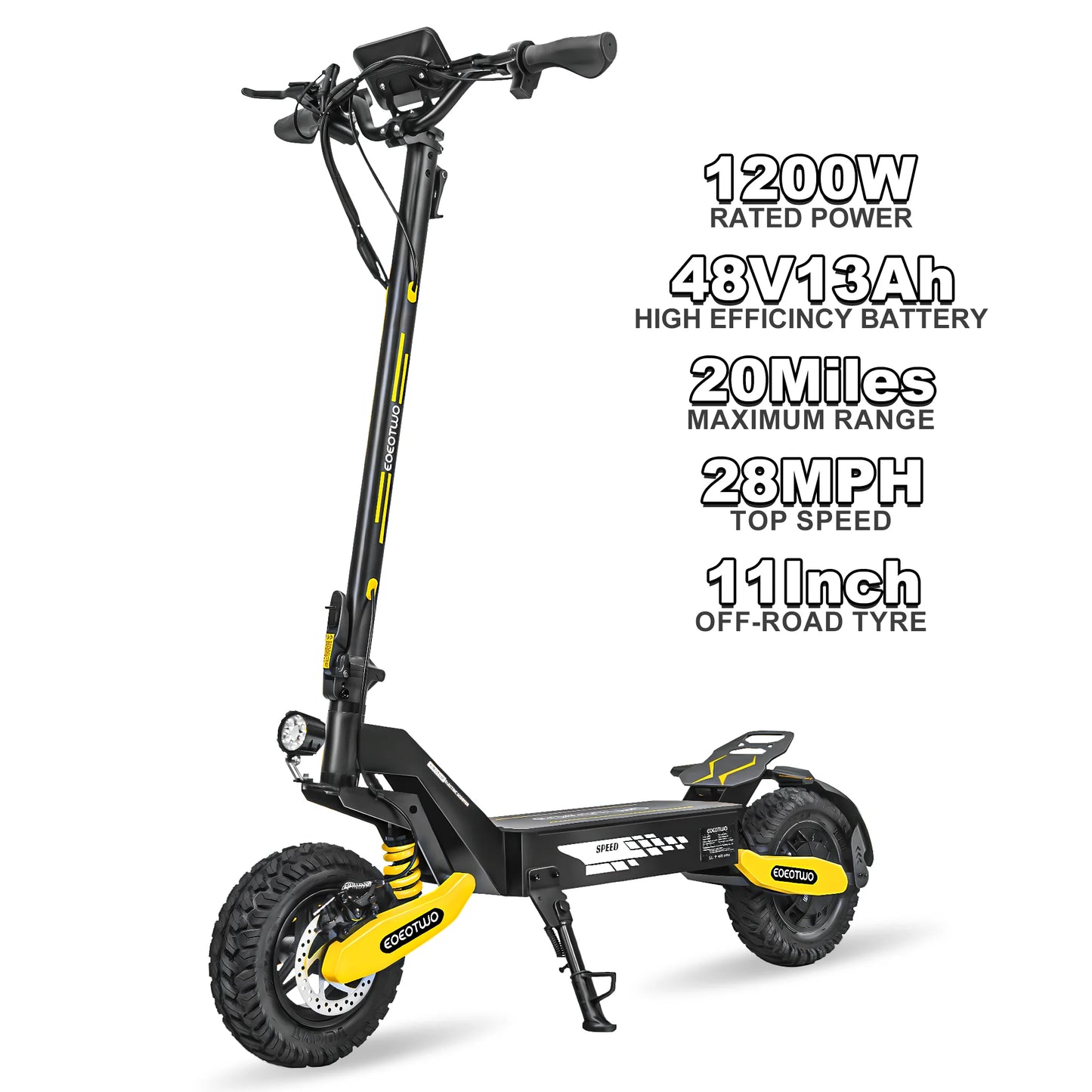 EOEOTWO GT06 Electric Scooter Off-Road Dual Suspension