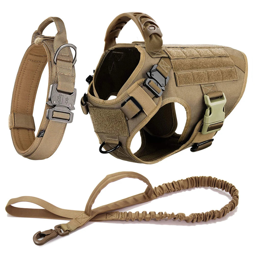 PETRAVELCN Dog Harness Vest Set Nylon Padded Quick Release